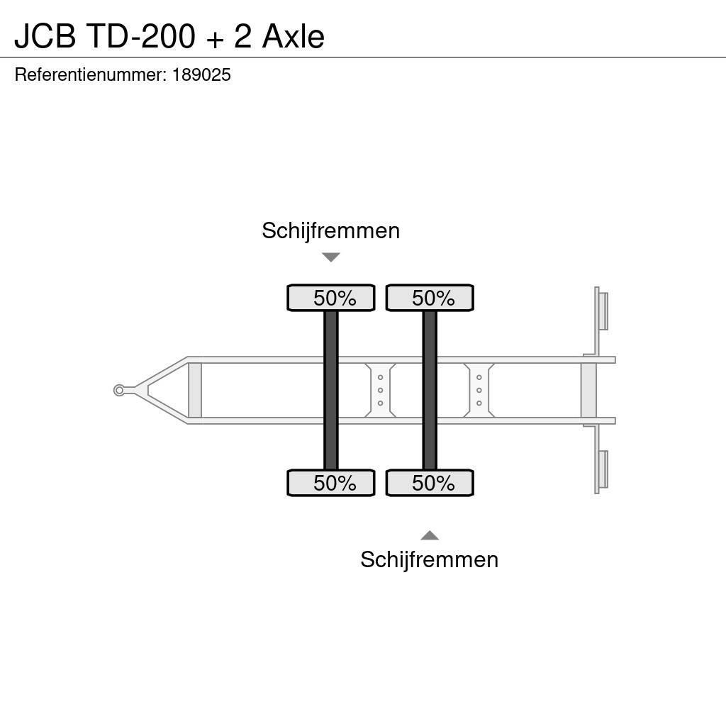 JCB TD-200 + 2 Axle Ρυμούλκες κουρτίνα