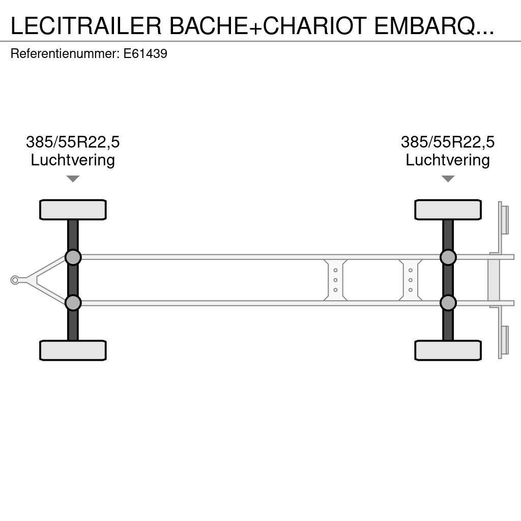 Lecitrailer BACHE+CHARIOT EMBARQUER/KOOIAAP Ρυμούλκες κουρτίνα