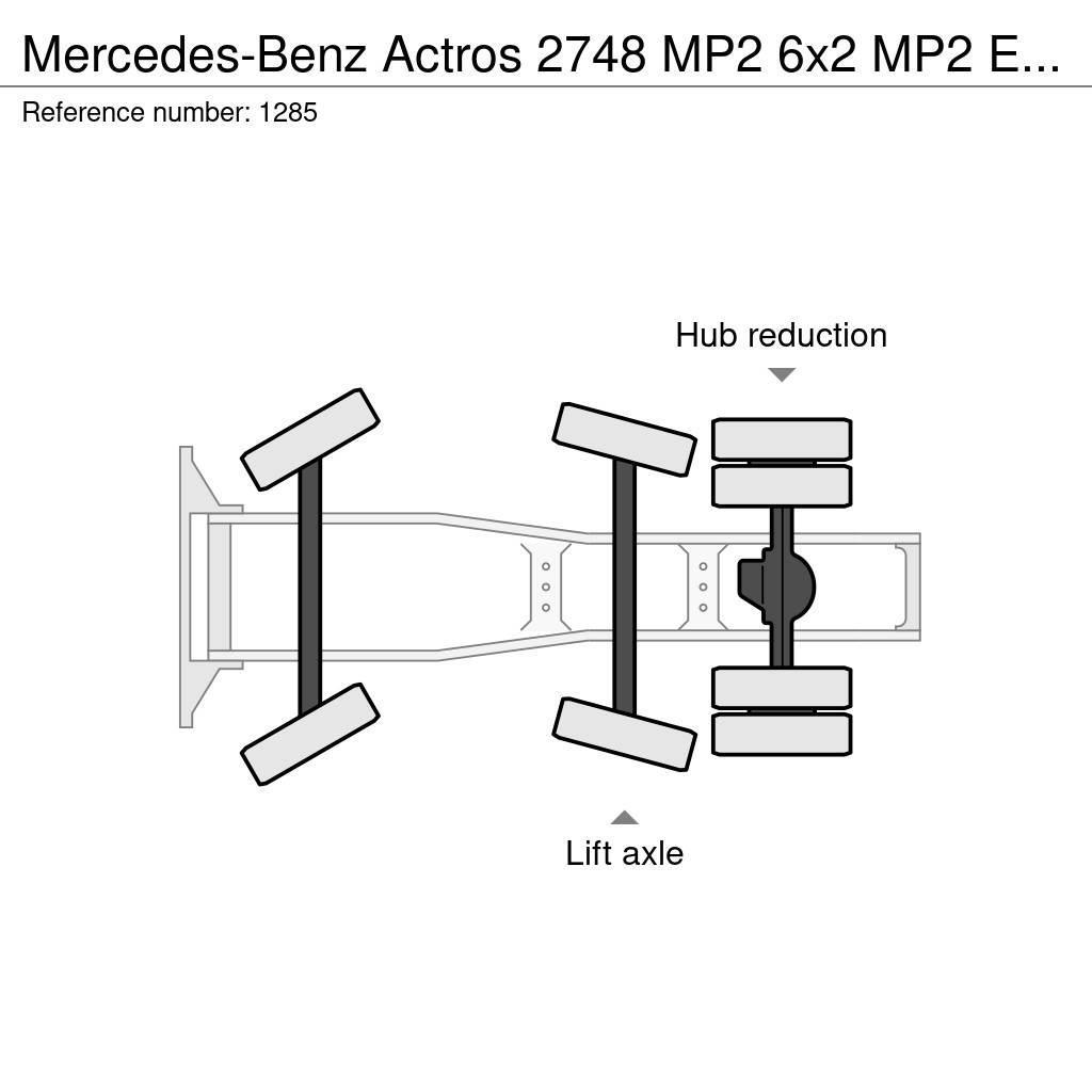 Mercedes-Benz Actros 2748 MP2 6x2 MP2 EPS V6 Big Axle Hydraulic Τράκτορες