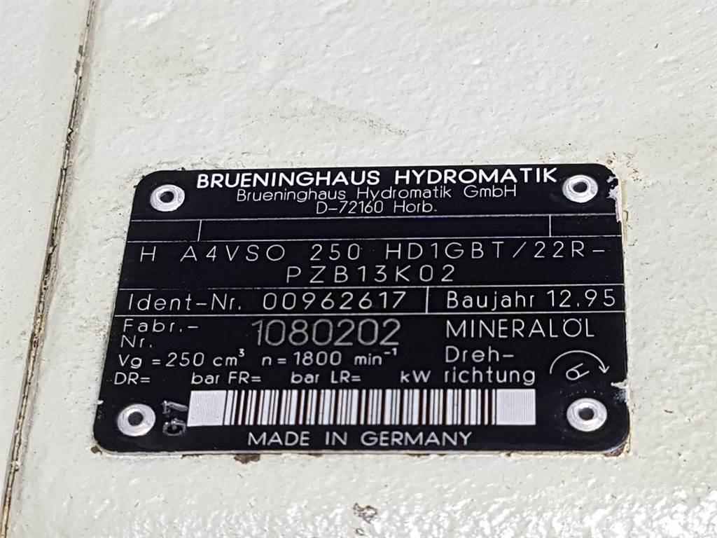 Brueninghaus Hydromatik H A4VSO250HD1GBT/22R - R910962617 - Drive pump Υδραυλικά