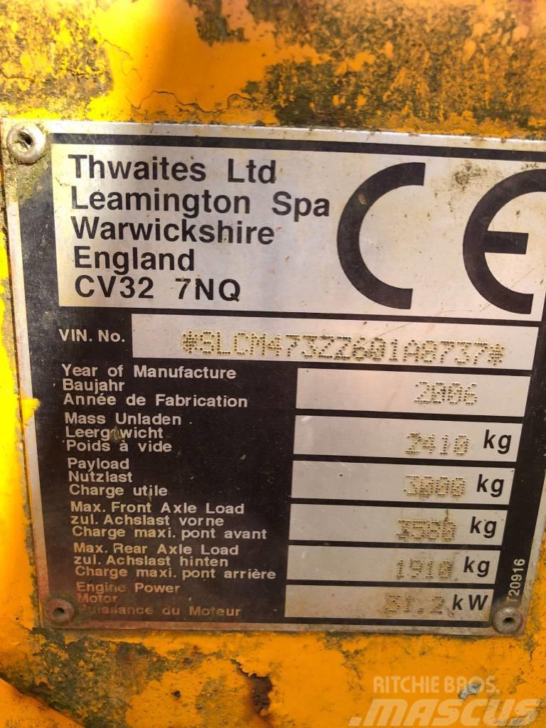 Thwaites 3 ton Dumpers εργοταξίου