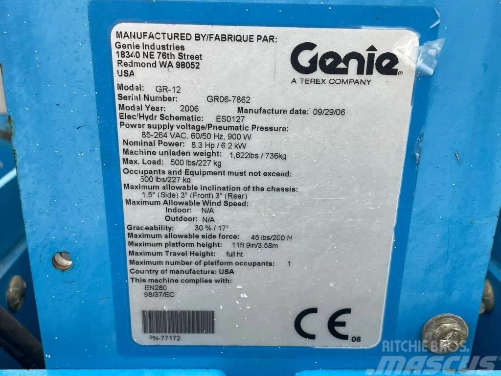 Genie GR-12 | PARTS MACHINE | NON FUNCTIONAL Άλλοι ανυψωτήρες και πλατφόρμες