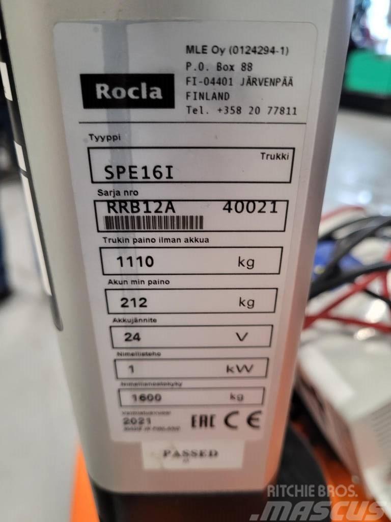 Rocla SPE16I Ηλεκτρικά παλετοφόρα με ιστό