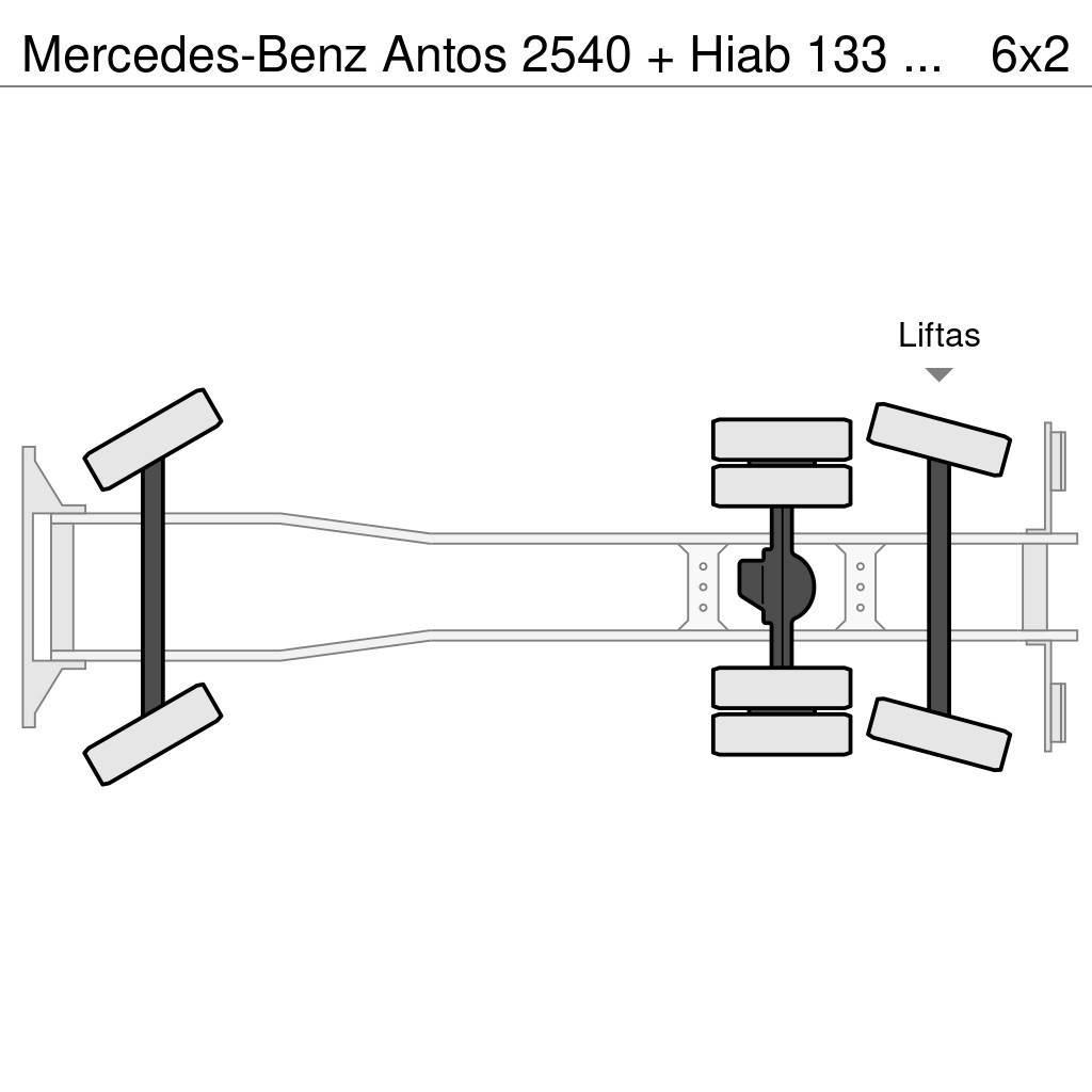 Mercedes-Benz Antos 2540 + Hiab 133 K pro crane Γερανοί παντός εδάφους
