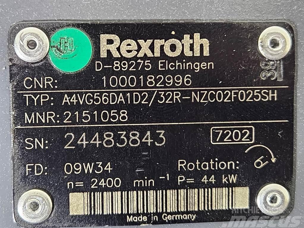Kramer 1000182996-Rexroth A4VG56DA1D2/32R-Drive pump Υδραυλικά