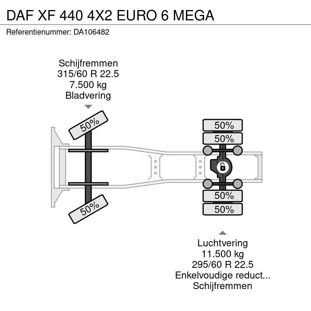 DAF XF 440 4X2 EURO 6 MEGA Τράκτορες