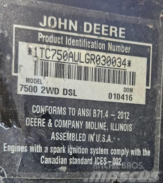 John Deere 7500 A Χορτοκοπτικά με καθιστό χειριστή
