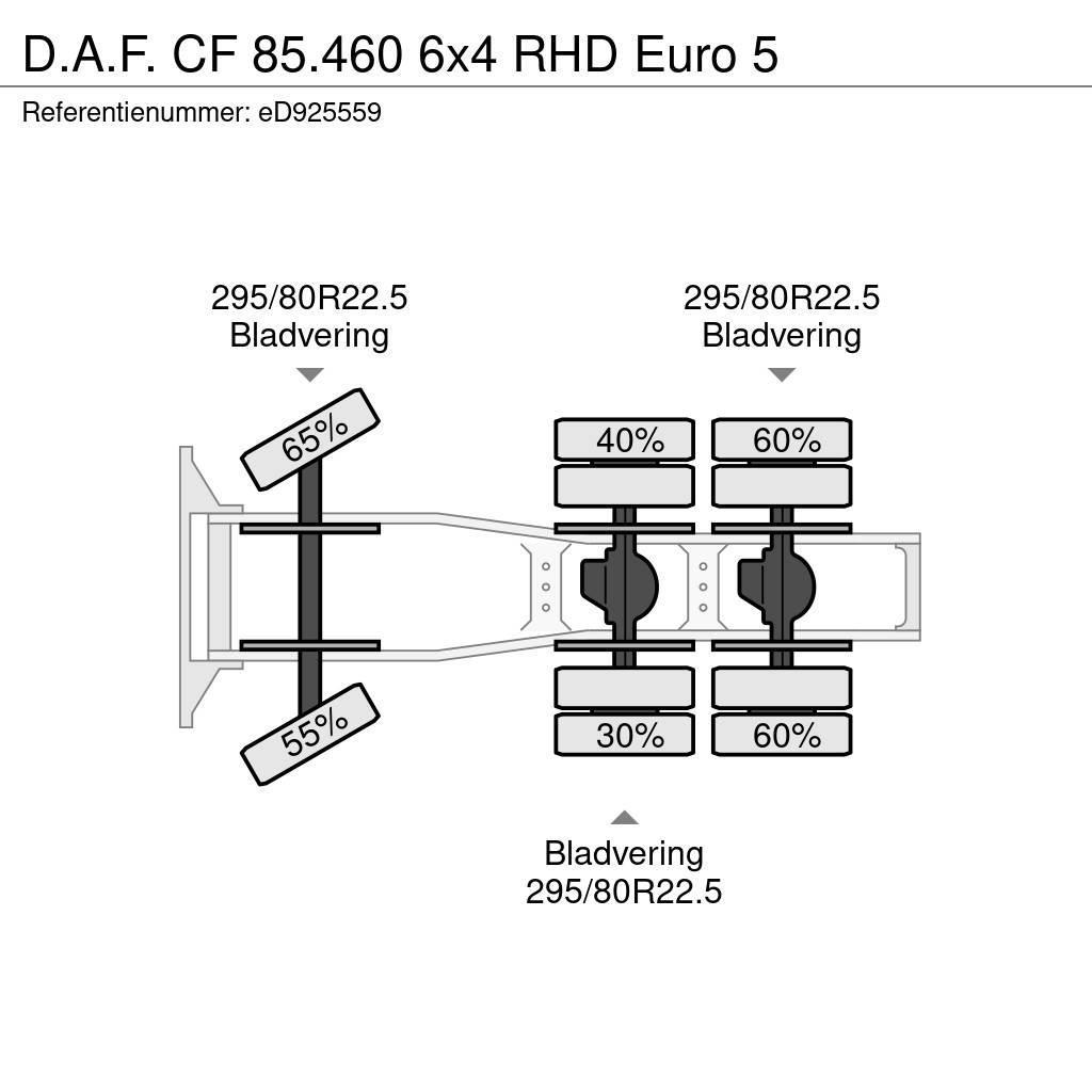 DAF CF 85.460 6x4 RHD Euro 5 Τράκτορες