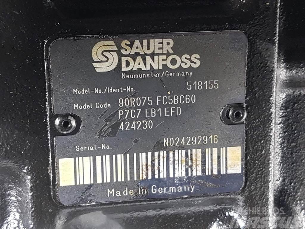 Sauer Danfoss 90R075FC5BC60P7C7-518155-Drive pump/Fahrpumpe/Pomp Υδραυλικά