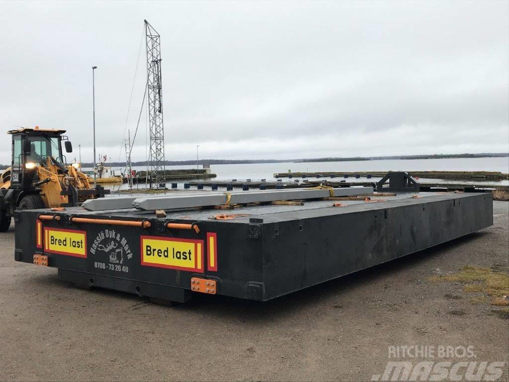 Flexi Barge / Pråm / Ponton 9 meter, nyhet stödben Καΐκια εργασίας/φορτηγίδες