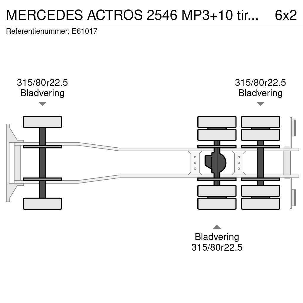 Mercedes-Benz ACTROS 2546 MP3+10 tires/pneus Φορτηγά για εμπορευματοκιβώτια