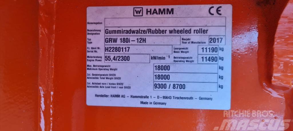 Hamm GRW 180i-12H Κύλινδροι με επίσωτρα με αέρα
