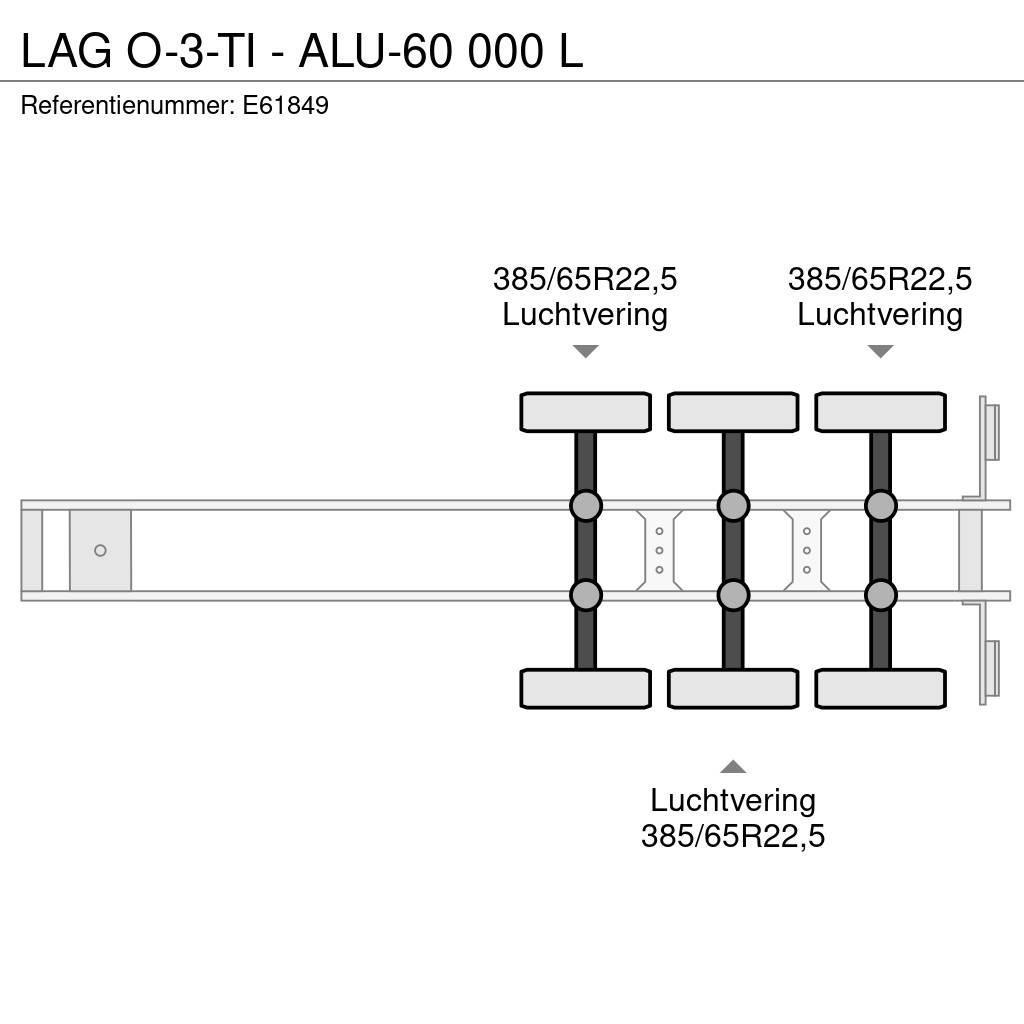 LAG O-3-TI - ALU-60 000 L Ημιρυμούλκες βυτίων