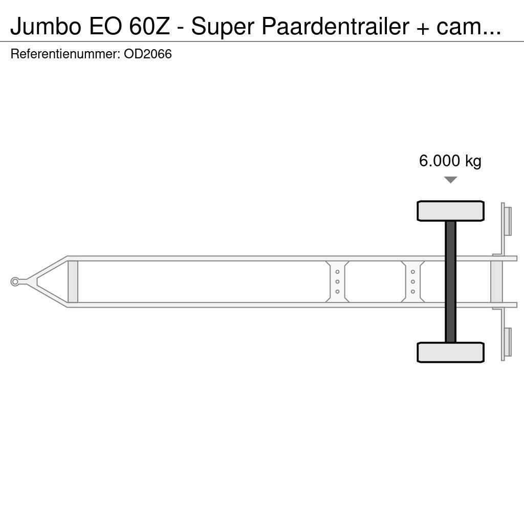 Jumbo EO 60Z - Super Paardentrailer + camper GEEN BTW! Ρυμούλκες μεταφοράς ζώων
