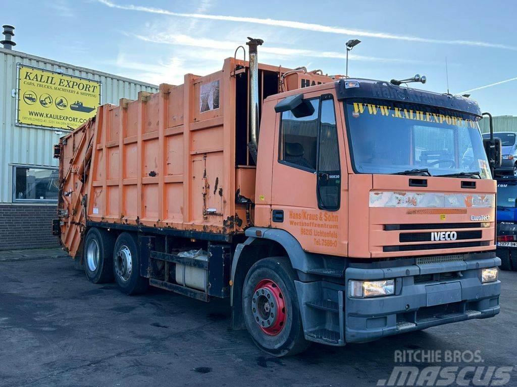 Iveco 180E30 Garbage Truck 6x2 Haller Good Condition Απορριμματοφόρα
