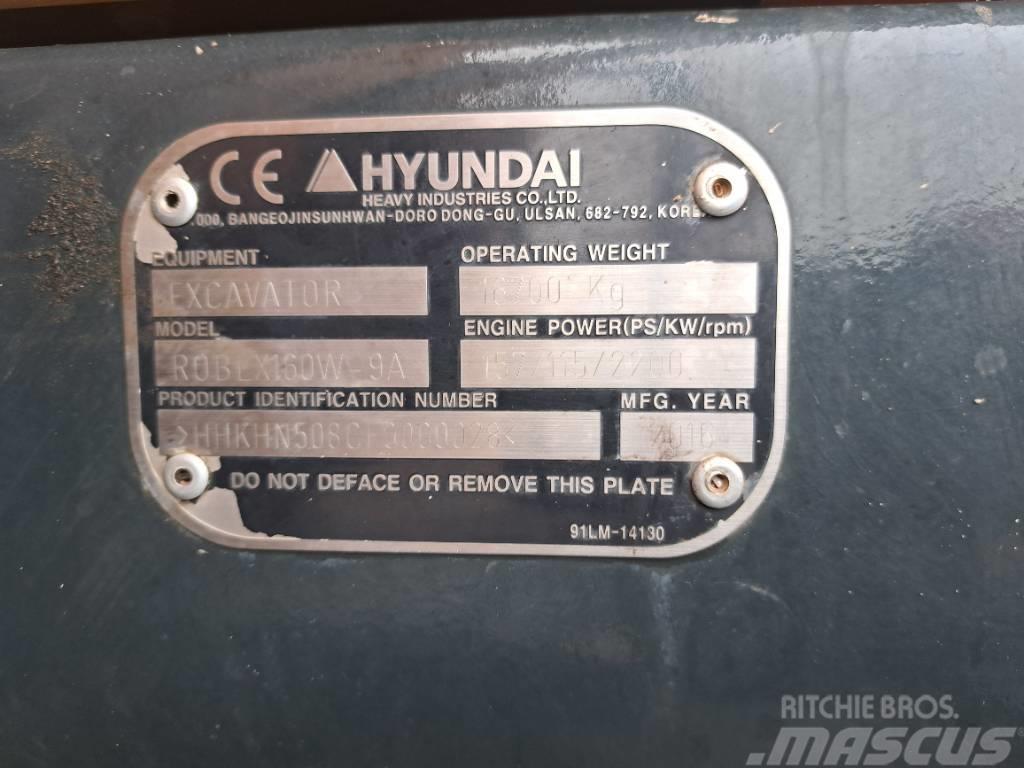 Hyundai R160W-9A Εκσκαφείς με τροχούς - λάστιχα
