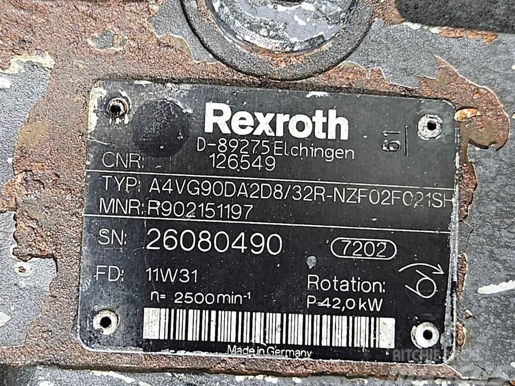 Rexroth A4VG90DA2D8/32R-Drive pump/Fahrpumpe/Rijpomp Υδραυλικά