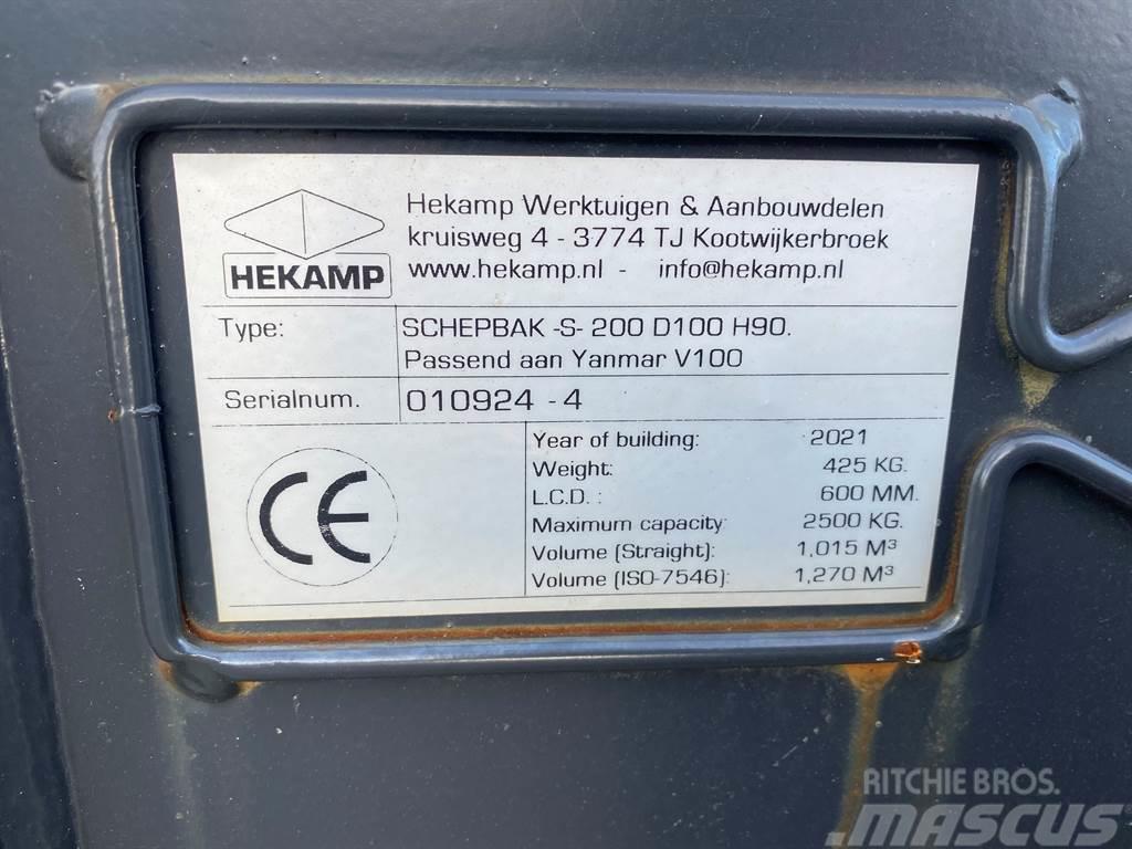 Terex Schaeff Ø50MM-Hekamp SCHEPBAK-S-200 D100 H90-Bucket Κουβάδες