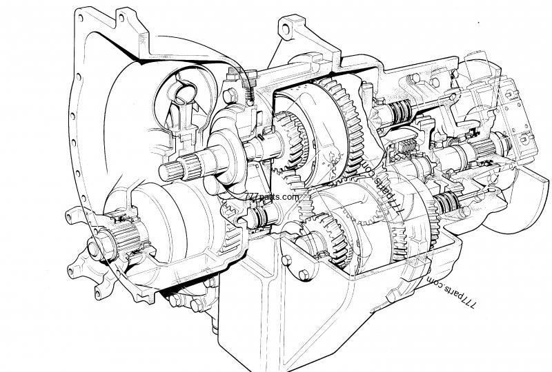 JCB PowerShift gearbox 1:1.495 JCB 542-70 Μετάδοση κίνησης