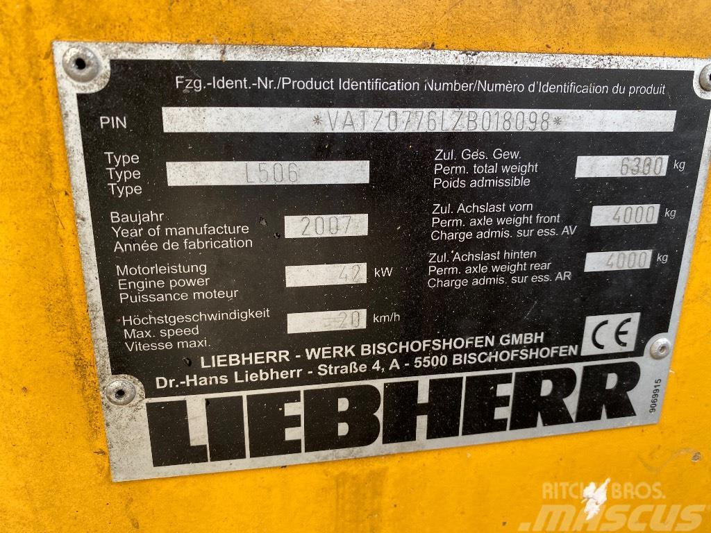 Liebherr 506 Stereo Φορτωτές με λάστιχα (Τροχοφόροι)