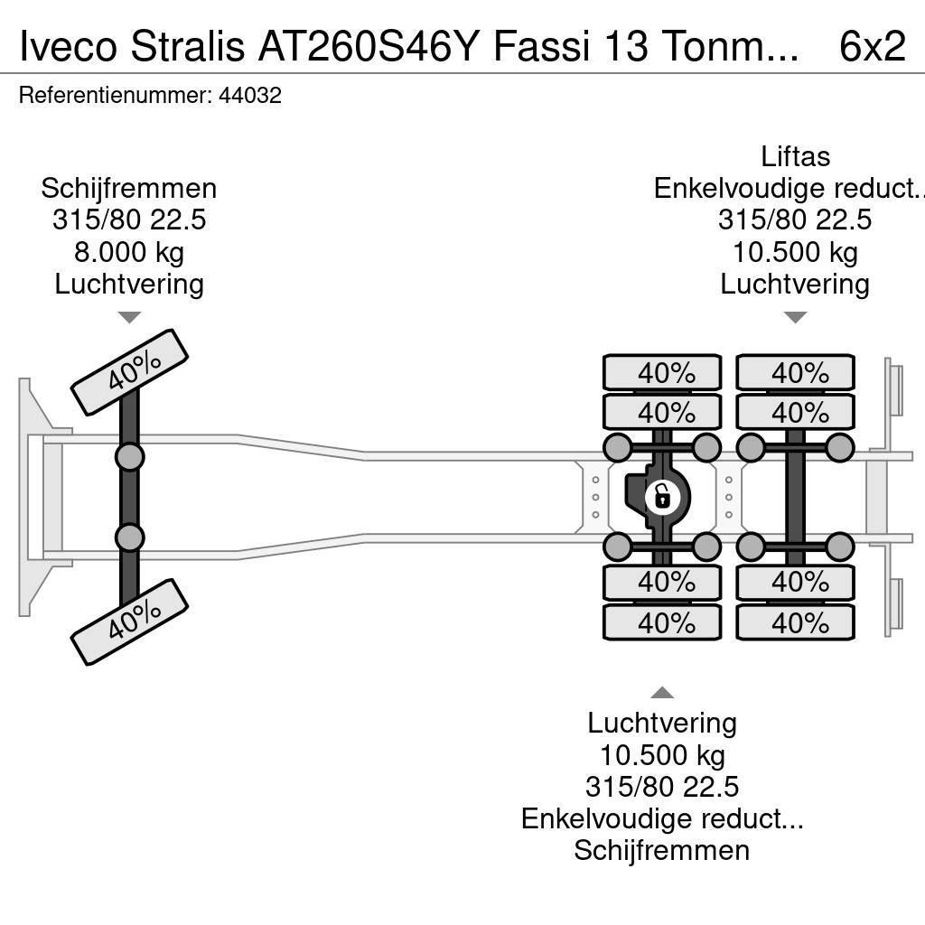 Iveco Stralis AT260S46Y Fassi 13 Tonmeter laadkraan Φορτηγά ανατροπή με γάντζο