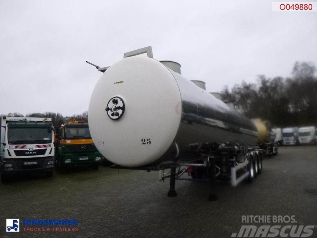 Magyar Chemical tank inox L4BH 33.5 m3 / 1 comp / ADR 24/ Ημιρυμούλκες βυτίων