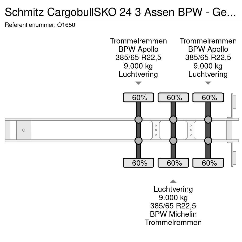 Schmitz Cargobull SKO 24 3 Assen BPW - Gesloten Opbouw - Gegalvanise Ημιρυμούλκες κόφα