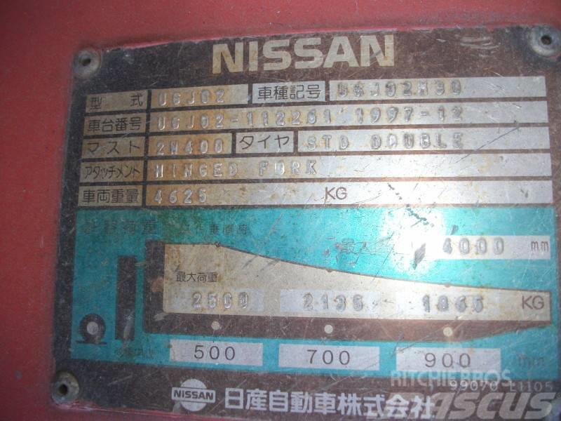 Nissan UGJ02M30 Περονοφόρα ανυψωτικά κλαρκ με φυσικό αέριο LPG