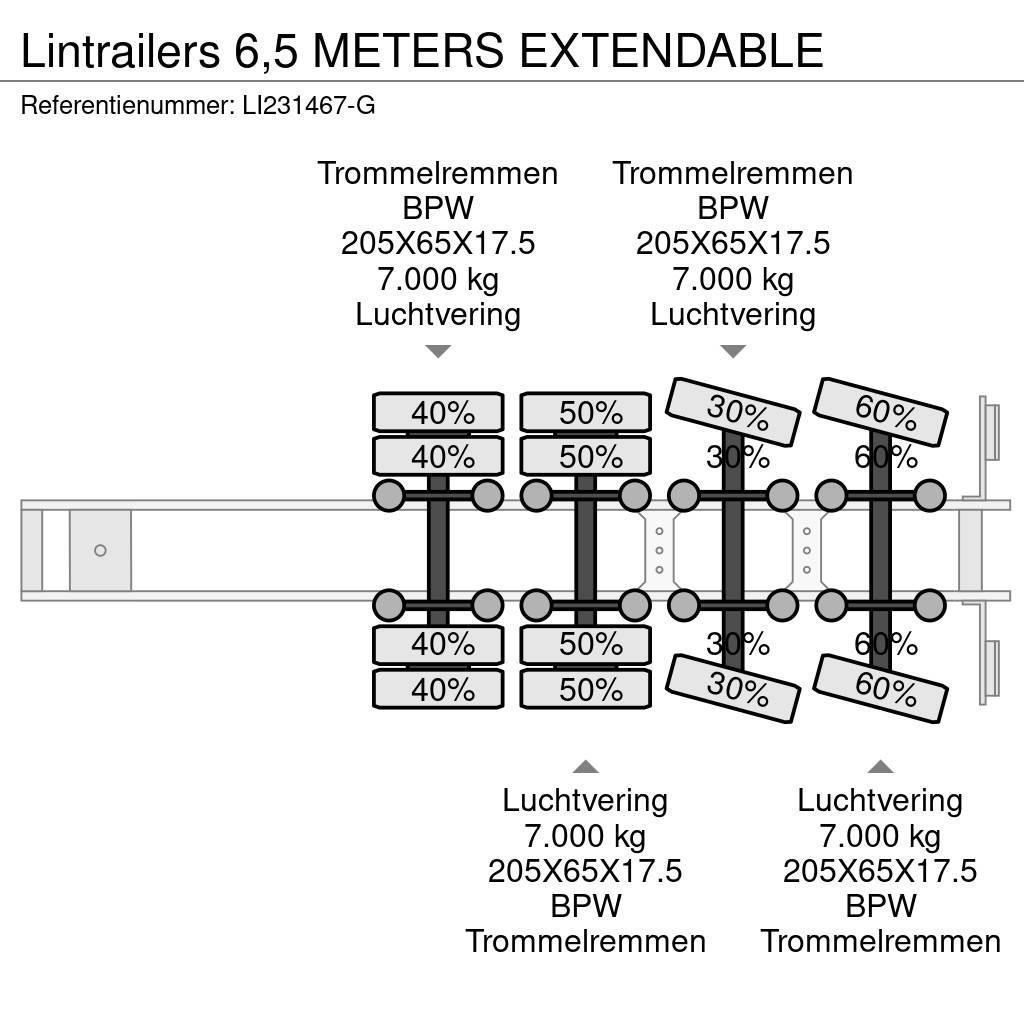Lintrailers 6,5 METERS EXTENDABLE Ημιρυμούλκες με χαμηλό δάπεδο