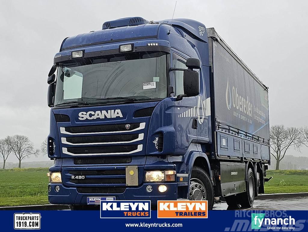 Scania R420 hl 6x2*4 man. ret. Φορτηγά Καρότσα - Κουρτίνα