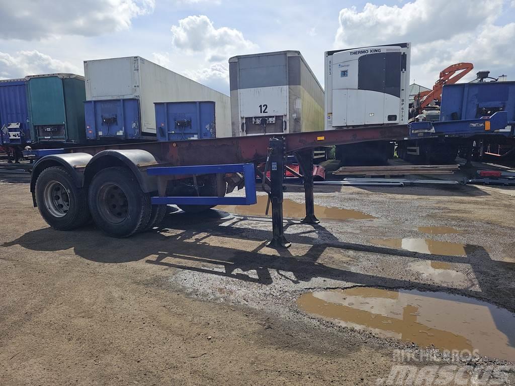 Köhler Elmshorn 2 axle | 20 ft | container chassis | stee Ημιρυμούλκες Container