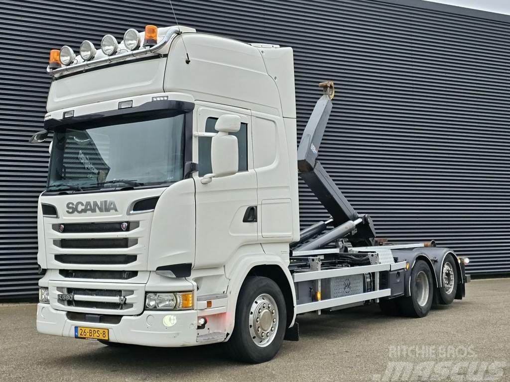 Scania R580 / V8 / 6x2 / HOOKLIFT / RETARDER / LIFT-STEER Φορτηγά ανατροπή με γάντζο