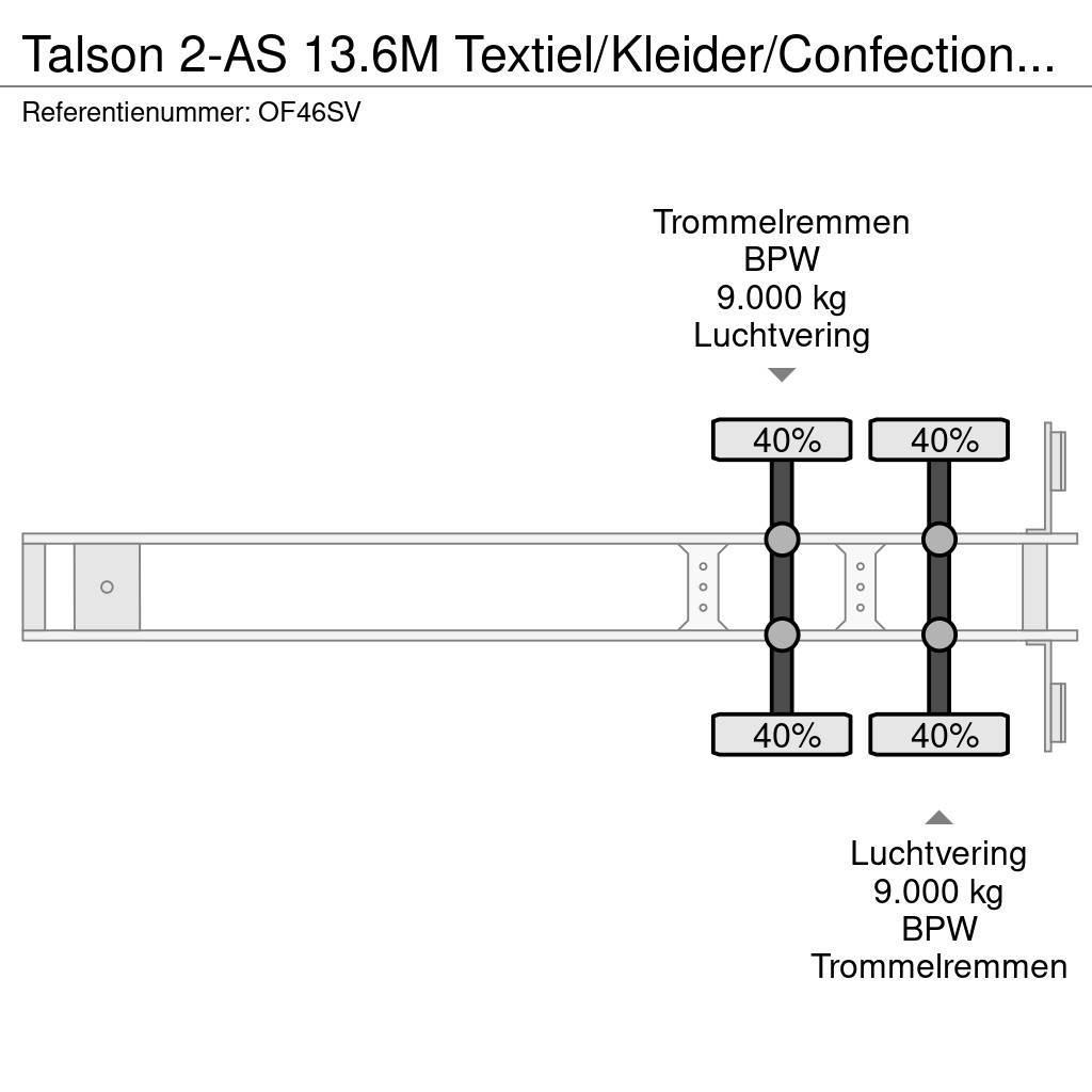 Talson 2-AS 13.6M Textiel/Kleider/Confection ABS APK/TUV Ημιρυμούλκες κόφα