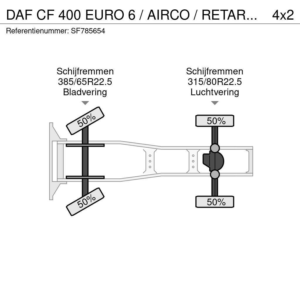 DAF CF 400 EURO 6 / AIRCO / RETARDER Τράκτορες