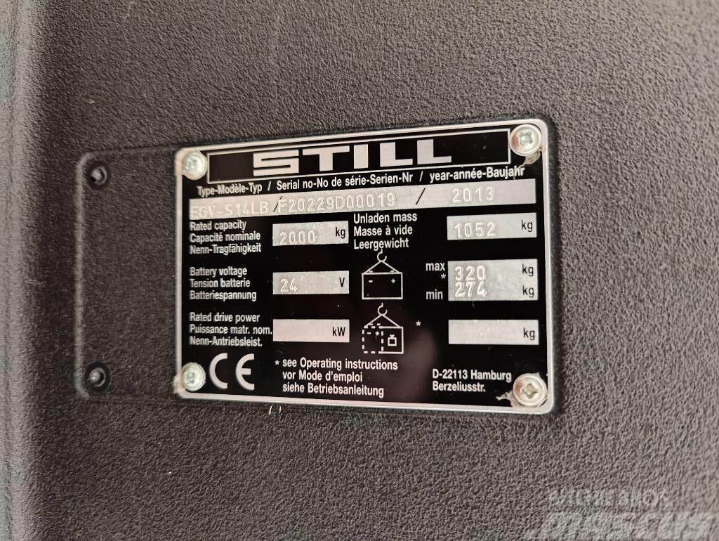 Still EGV-S14LB TARJOUS! Ηλεκτρικά παλετοφόρα με ιστό