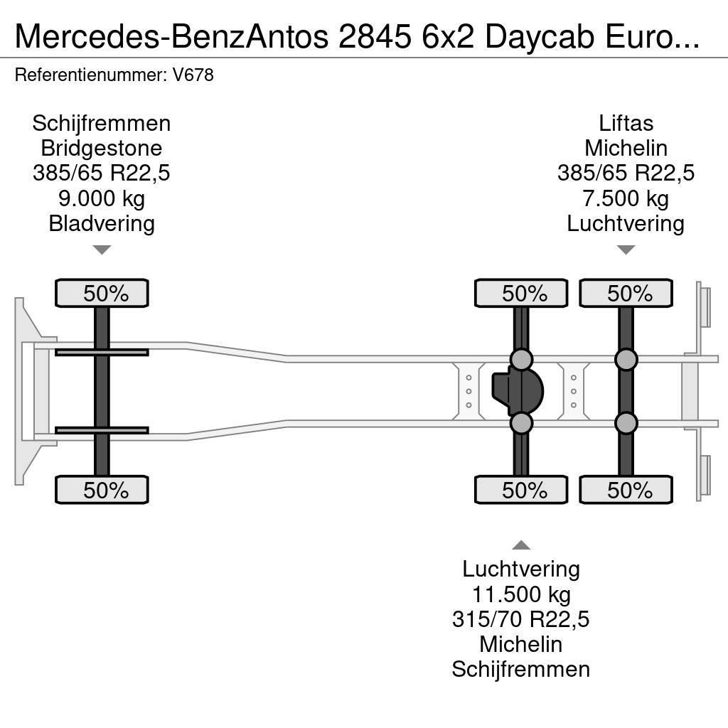 Mercedes-Benz Antos 2845 6x2 Daycab Euro6 - Haakarm 21T - Lift-A Φορτηγά ανατροπή με γάντζο