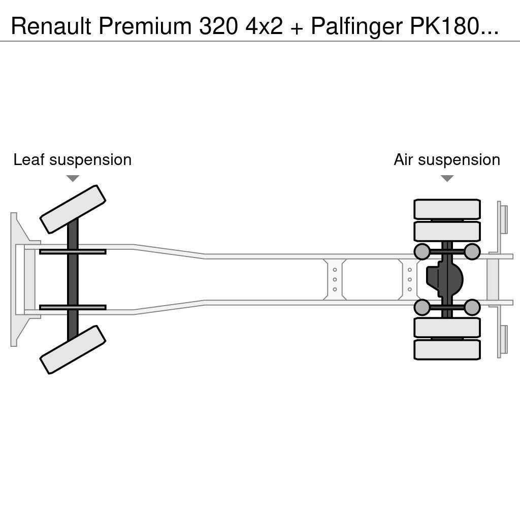 Renault Premium 320 4x2 + Palfinger PK18002-EH C (Year 201 Φορτηγά ανατροπή με γάντζο