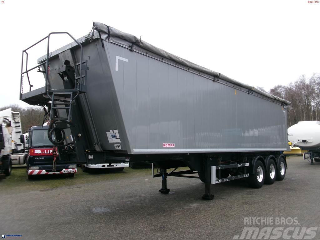 Kempf Tipper trailer alu 55.5 m3 + tarpaulin Ανατρεπόμενες ημιρυμούλκες