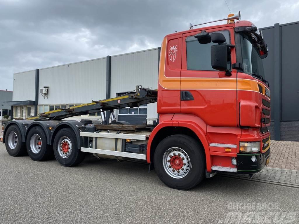 Scania R440 8x4 NCH Container / Manual Φορτηγά ανατροπή με γάντζο