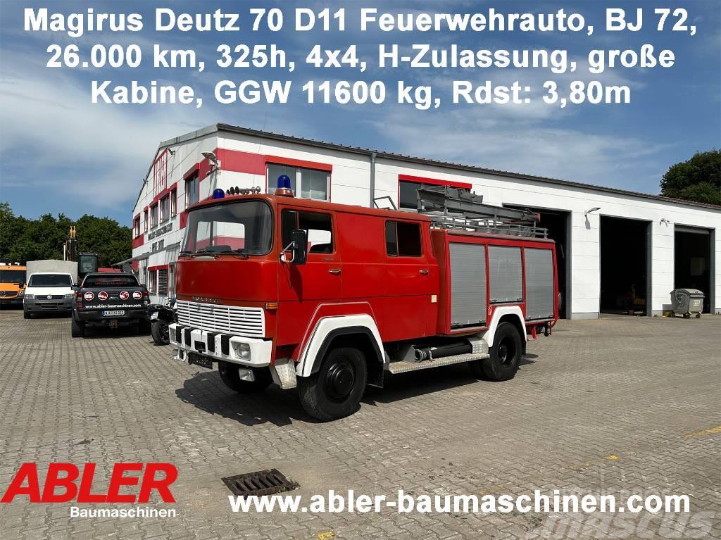 Magirus Deutz 70 D11 Feuerwehrauto 4x4 H-Zulassung Φορτηγά Κόφα