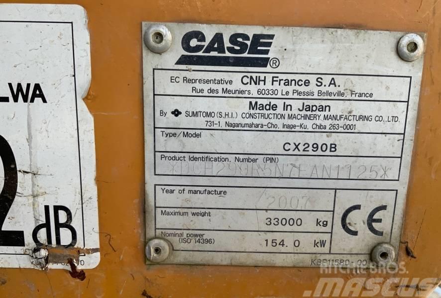 CASE CX 290 B + ROTOTILT Εκσκαφείς με ερπύστριες
