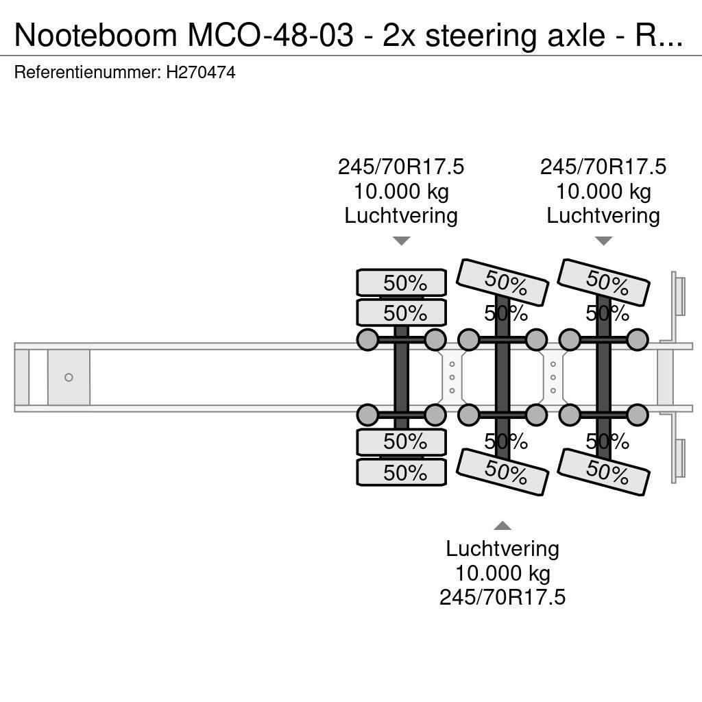 Nooteboom MCO-48-03 - 2x steering axle - Ramps - SAF Axle - Ημιρυμούλκες με χαμηλό δάπεδο