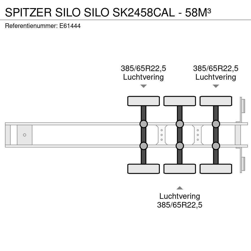 Spitzer Silo SILO SK2458CAL - 58M³ Ημιρυμούλκες βυτίων