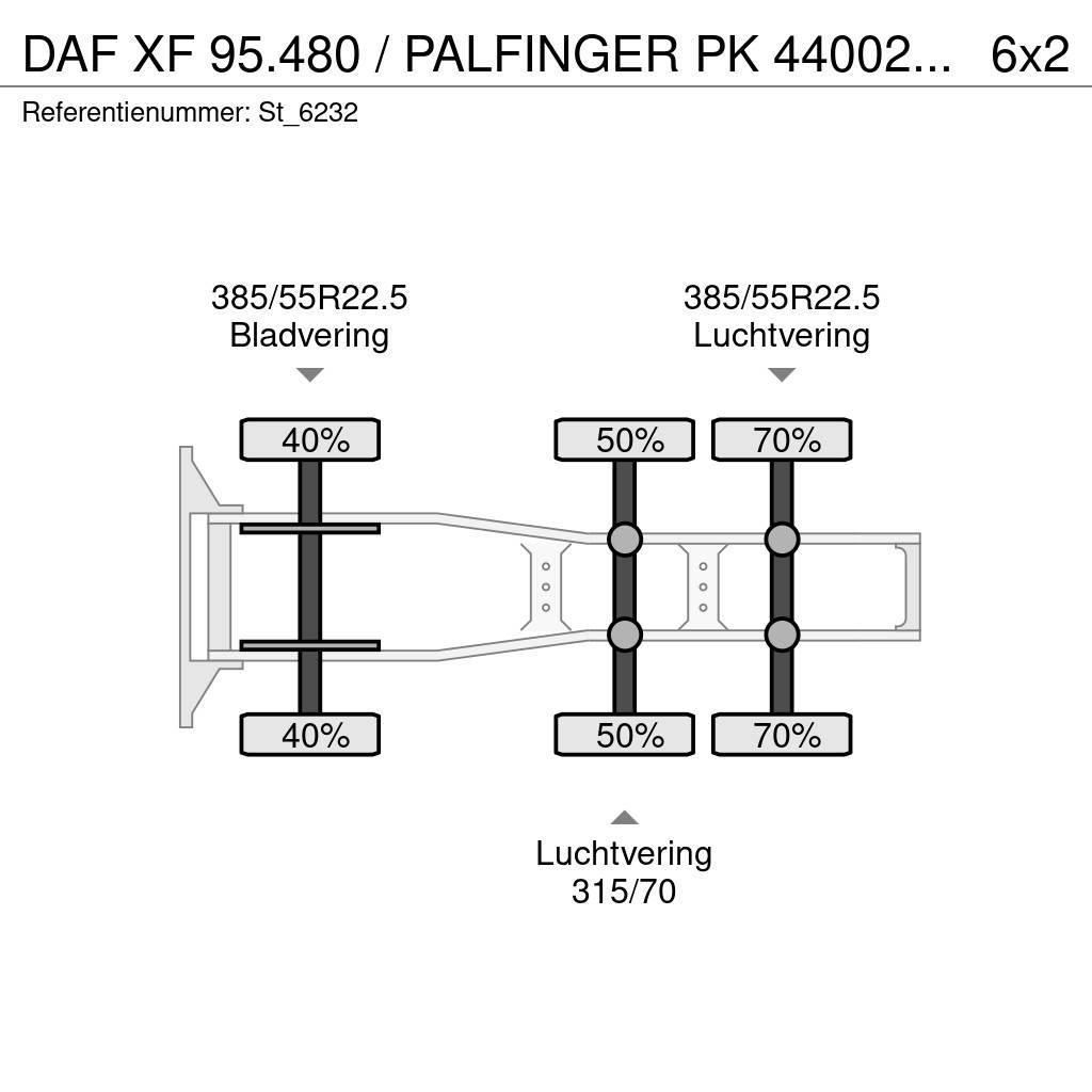 DAF XF 95.480 / PALFINGER PK 44002 / JIB / WINCH Τράκτορες