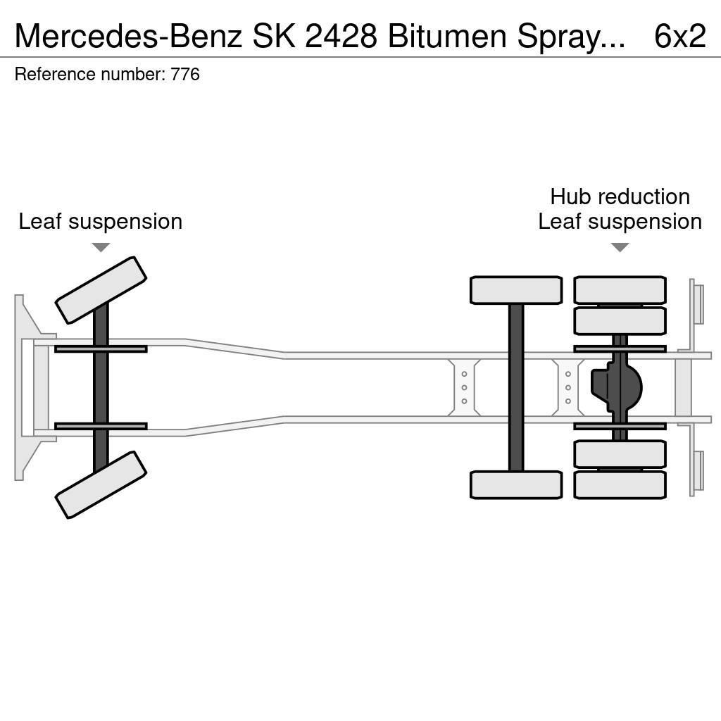 Mercedes-Benz SK 2428 Bitumen Sprayer 11.000L Good Condition Ψεκαστήρες ασφάλτου