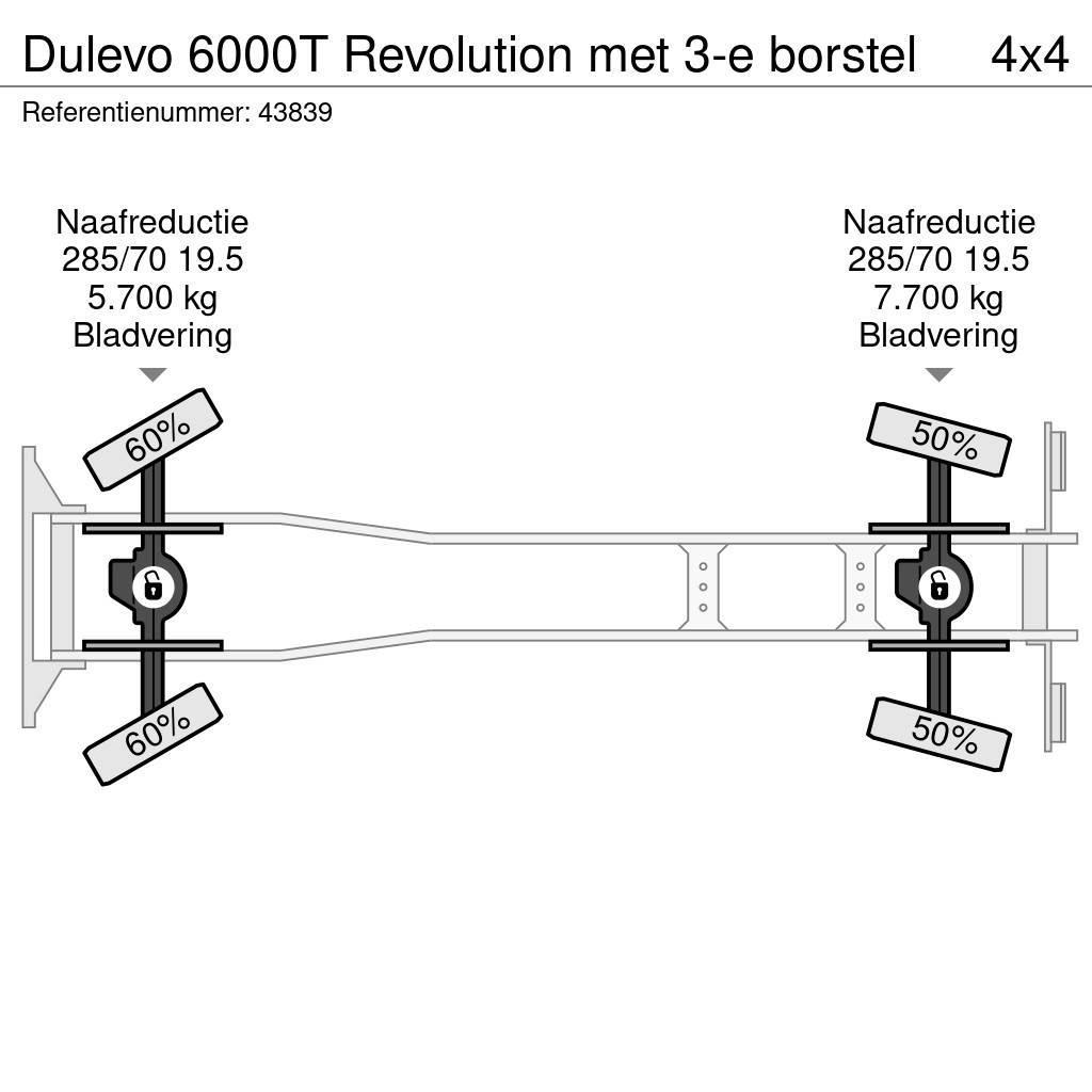 Dulevo 6000T Revolution met 3-e borstel Φορτηγά σκούπες