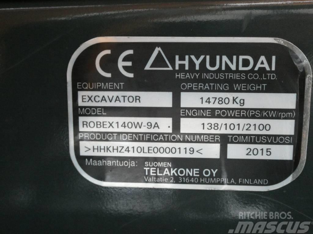 Hyundai Robex 140 W-9 A Εκσκαφείς με τροχούς - λάστιχα