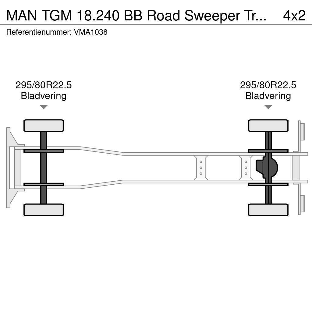 MAN TGM 18.240 BB Road Sweeper Truck (3 units) Φορτηγά σκούπες