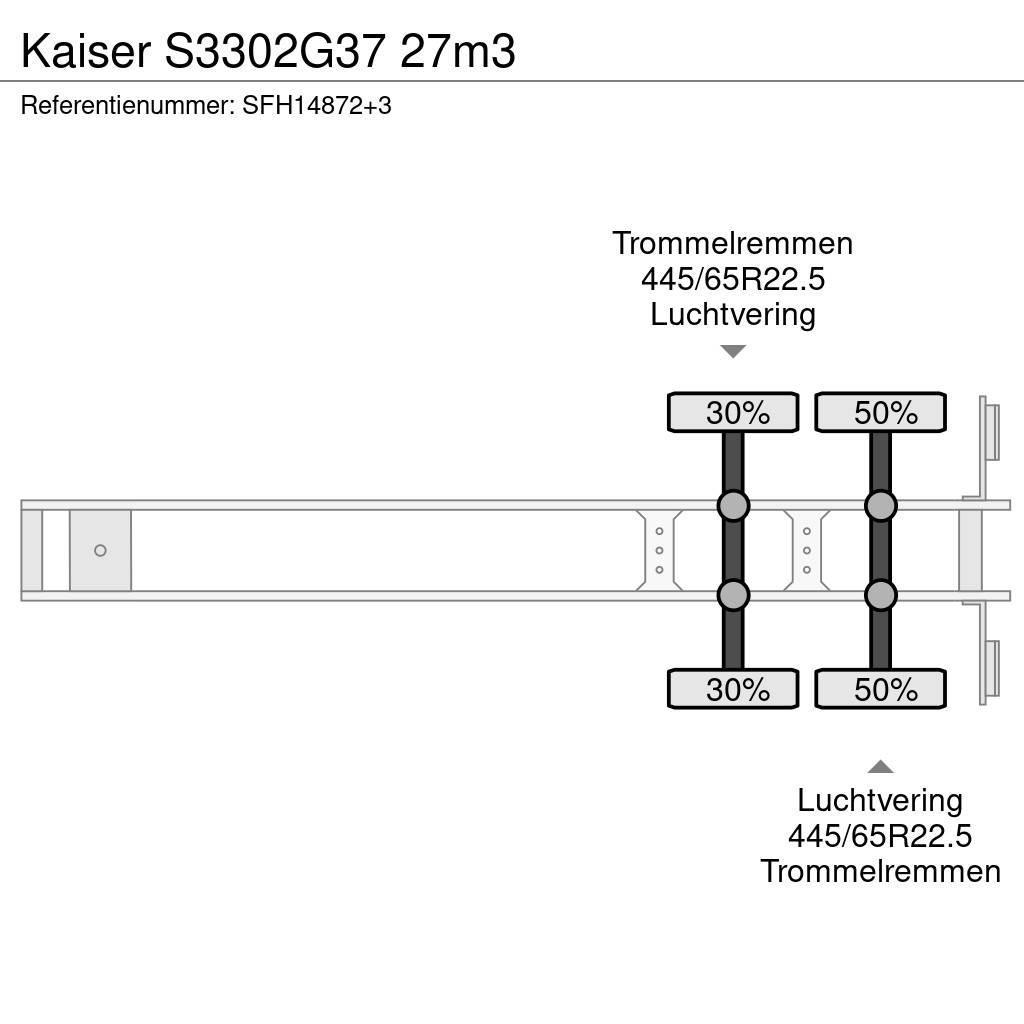Kaiser S3302G37 27m3 Ανατρεπόμενες ημιρυμούλκες