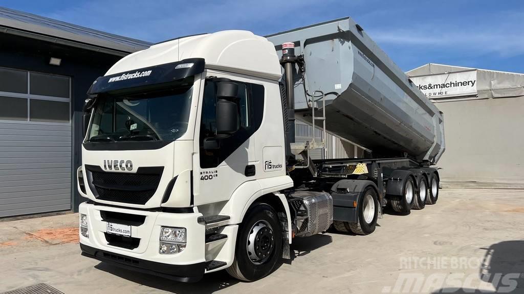 Iveco STRALIS AT440 T400 4X2 tipp. hydr.-retarder-acc Τράκτορες